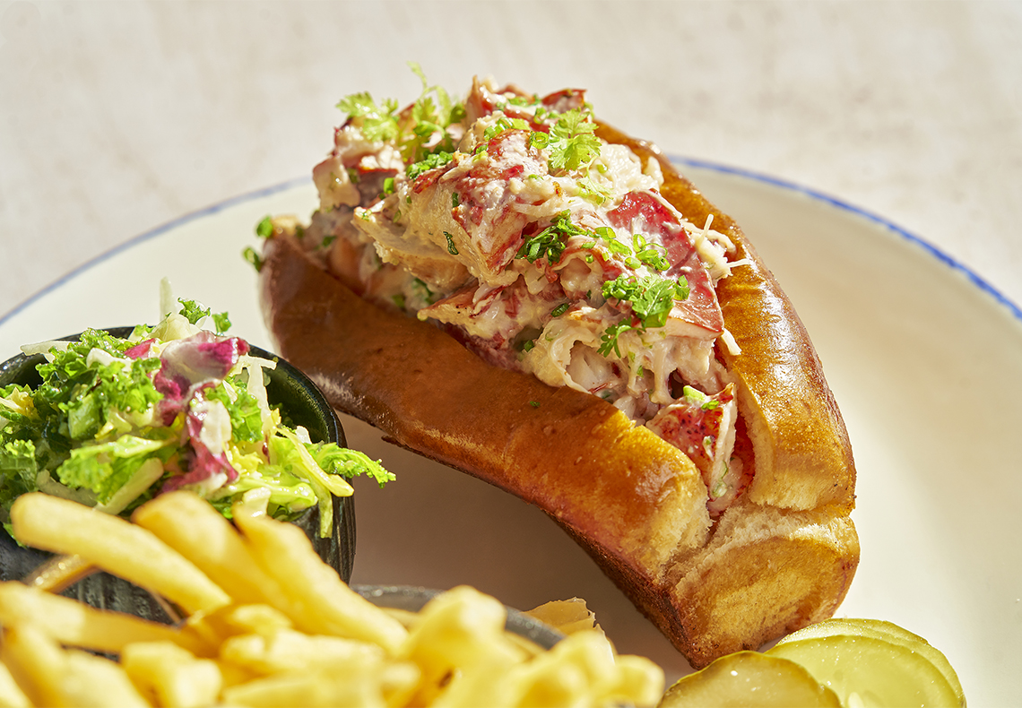 Classic Maine Lobster Roll at Seamark Seafood & Cocktails